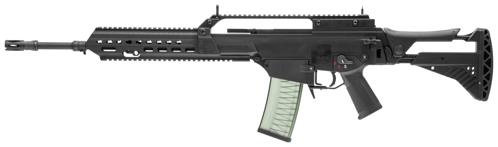 Fotografía del G36, fusil a ser reemplazado.