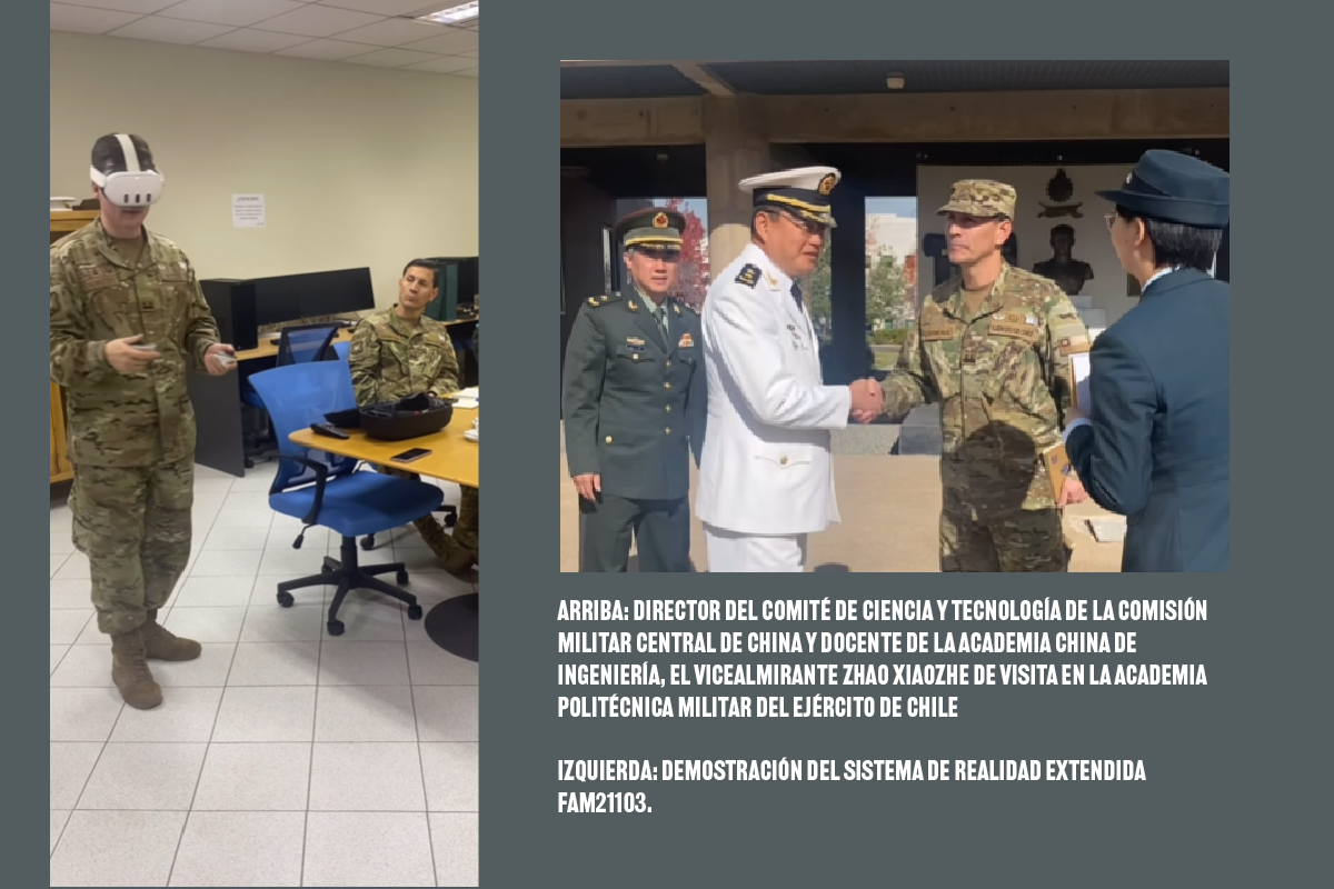 Delegación científica militar de China visita la academia del Ejército de Chile