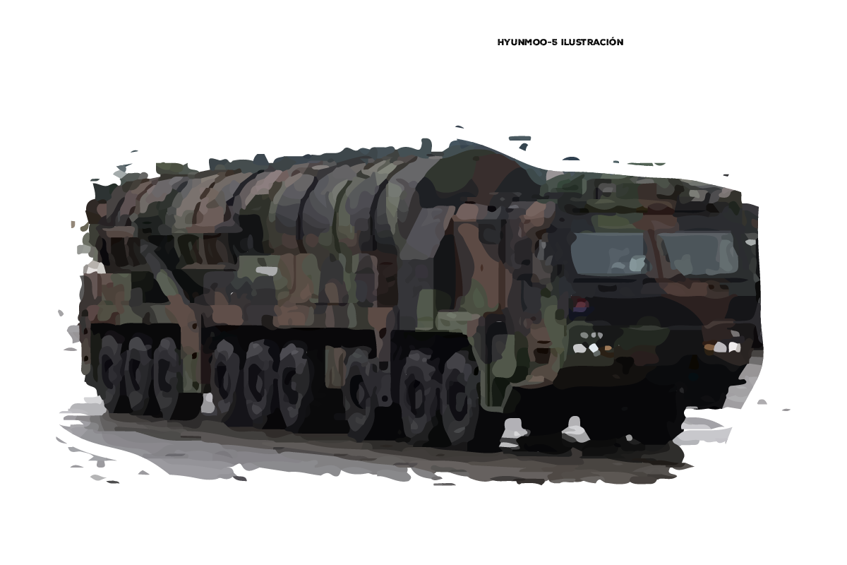 Corea del Sur presenta un misil balístico en su desfile anual