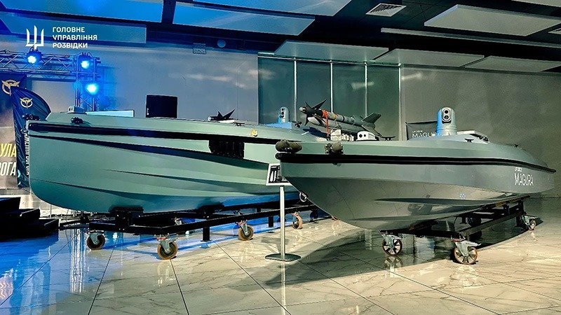 Ucrania presentó vehículo naval no tripulado porta misiles