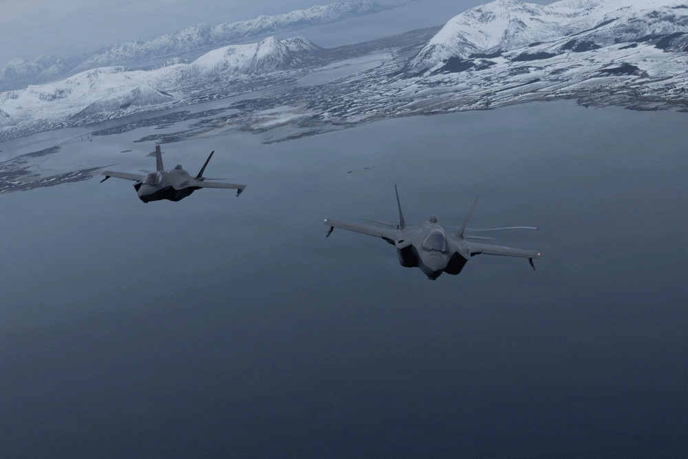 Cazas F-35 de Noruega interceptan aeronave de inteligencia rusa durante un ejercicio militar